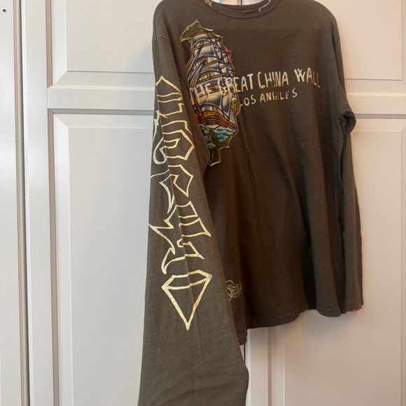 Y2K The Great China Wall long sleeve T - one of a kind - size Large - Picture 13 of 15